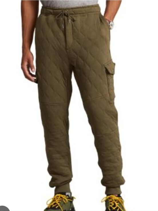 Polo Ralph Lauren Other - POLO RALPH LAUREN Luxury Jersey Quilted Cargo Joggers M
